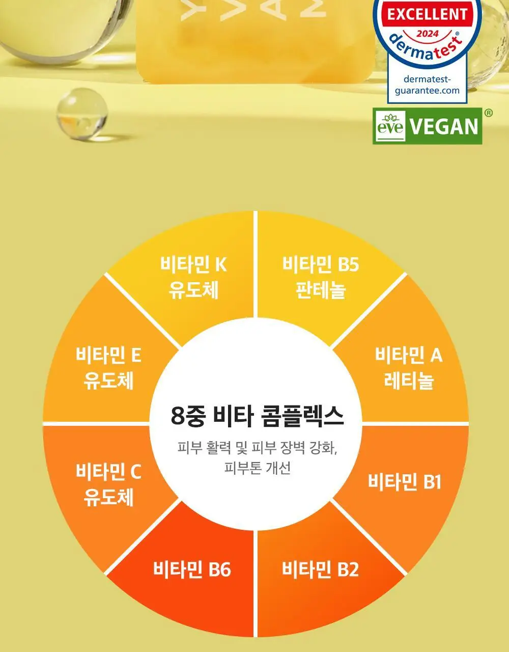 [대나무 비건시트/피부광채] 프리메이 옐로우 비타민 앰플 마스크 1매 상세페이지 2